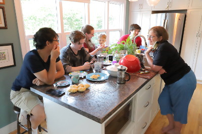 Brunch in the kitchen